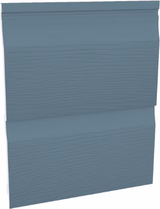 Freefoam PVC-U Embossed Double Shiplap Cladding Board, Blue, Pack of 2, Width: 33.3 cm, Length: 5 m