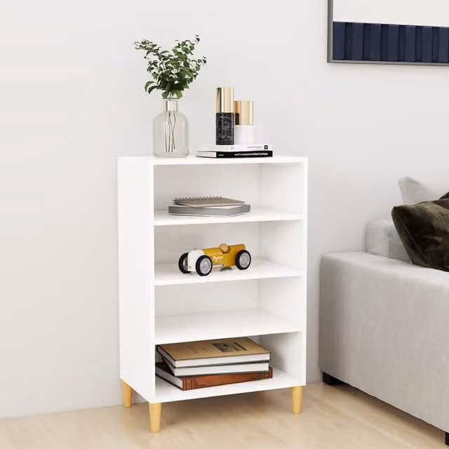 Berkfield Home White Matt MDF Sideboard W: 57 cm, D: 35 cm, H: 90 cm – 1