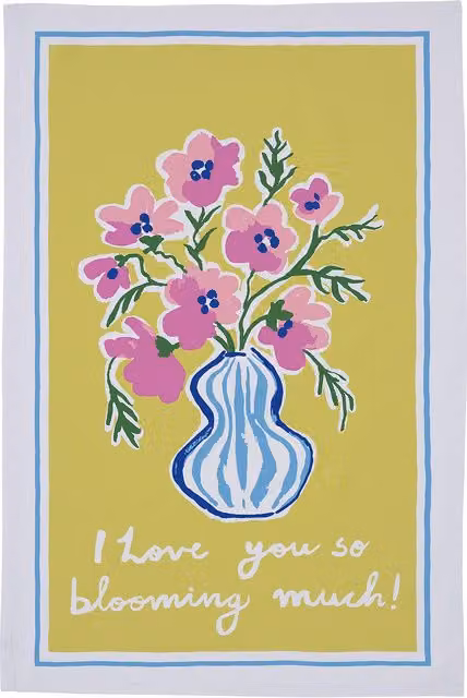 Ulster Weavers Blooming Much Floral Print 100% Cotton Tea Towel in Multicolour