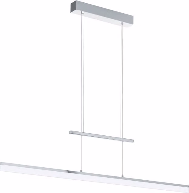 Loops Suspended LED Pendant Light in Chrome with Warm White Bulbs Included