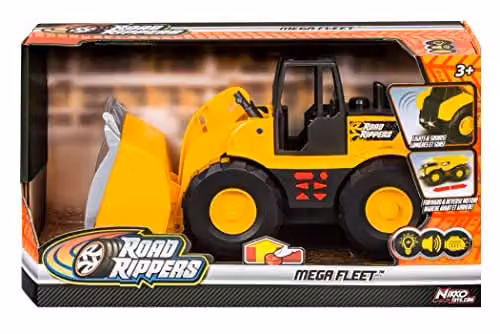 Nikko Mega Fleet Light and Sound Wheel Loader, Yellow, W/D/H: 30 x 15 x 12 cm – 6