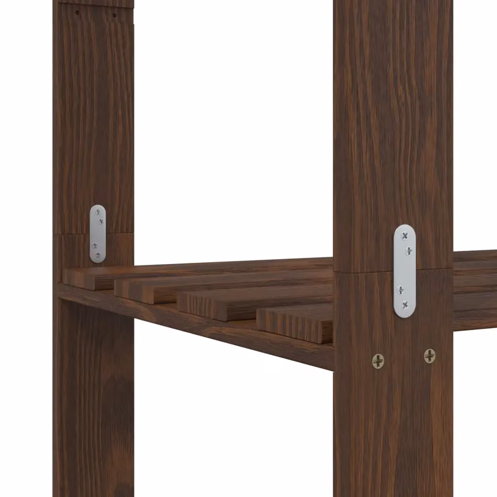 Berkfield Home 5-Tier Rustic Brown Solid Pine Storage Rack, W/D/H: 80 x 38 x 170 cm – 3