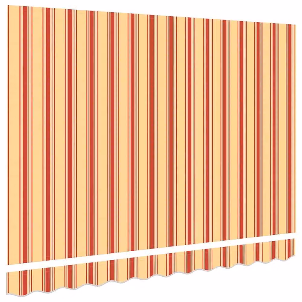 Berkfield Home Multicolour Stripe Replacement Awning Fabric in White and Yellow, Polyester, W: 350 cm, D: 195 cm, H: 200 cm – 3