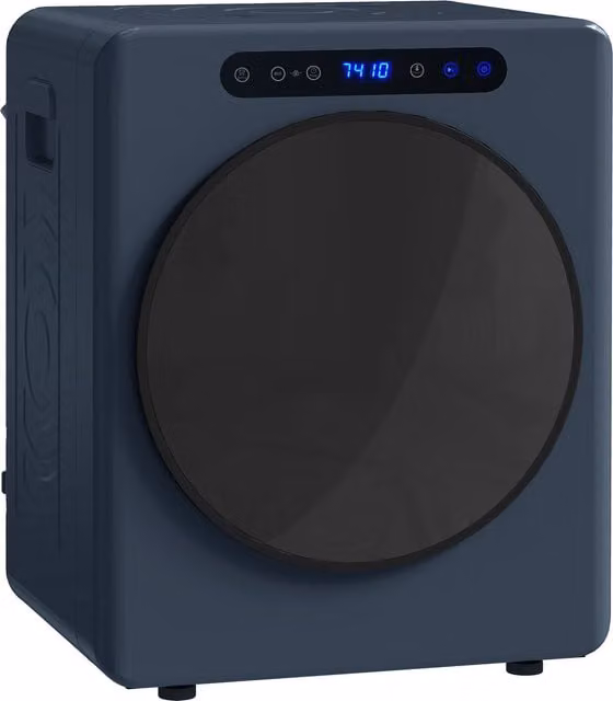 HOMCOM Blue Compact Front Loader Tumble Dryer with 5kg Capacity and Reversible Drum – 1