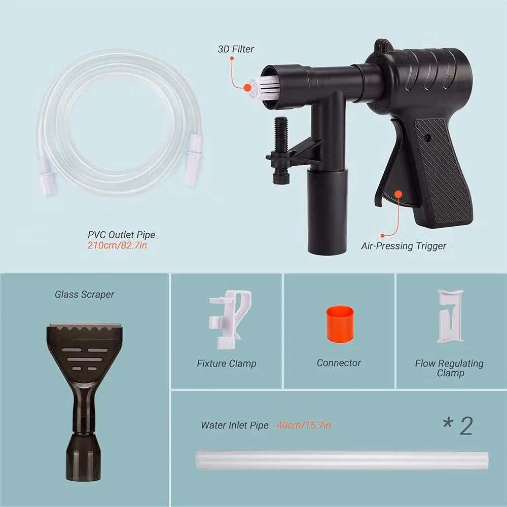 Nordara Fish Tank Gravel Vacuum Cleaner Water Change Siphon in Black – 2