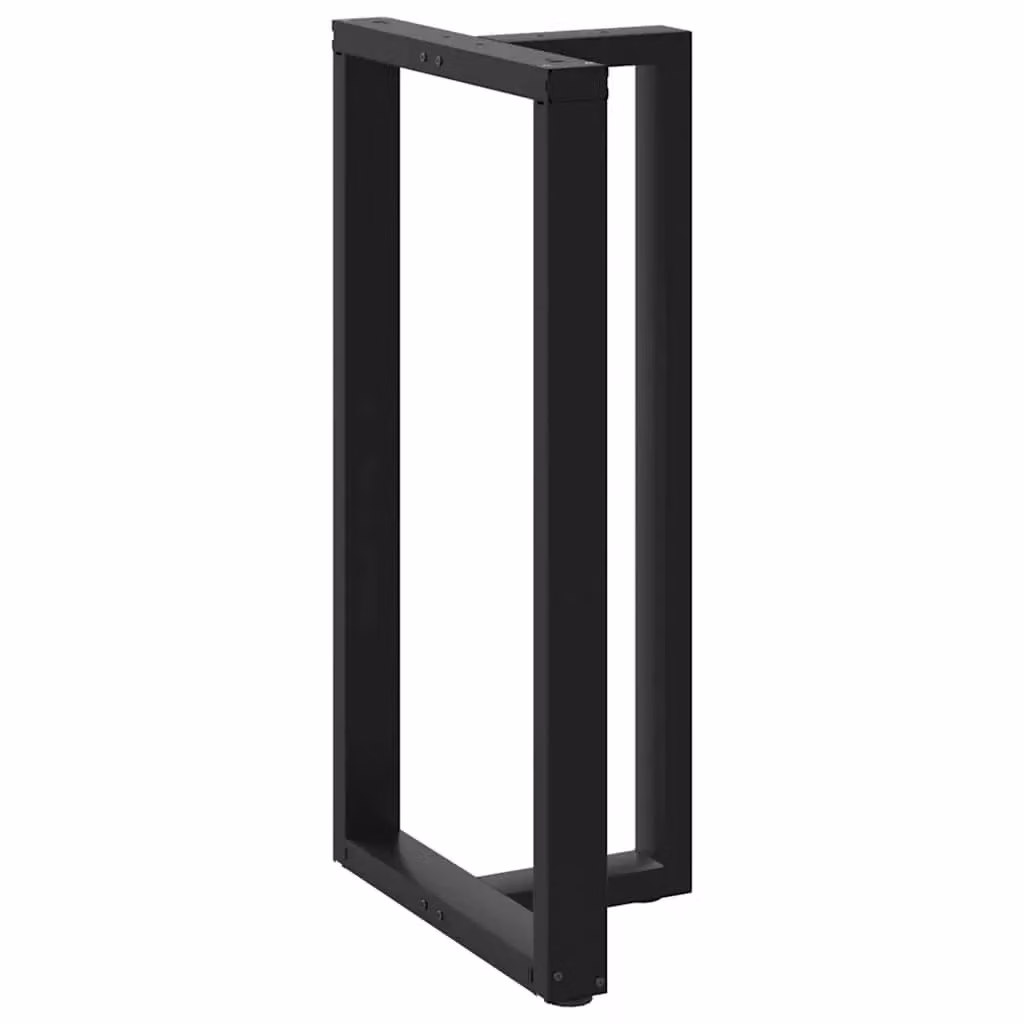 Berkfield T-Shaped Steel Bar Table Legs, 2 Pieces, Black, W: 60 cm, D: 35 cm, H: 110-111 cm – 4