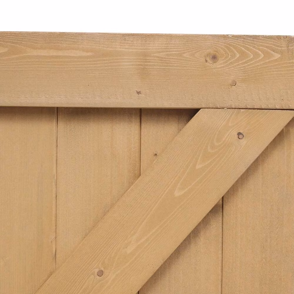 KORVIXA Brown Wood Garden Gate, H: 183 cm x W: 85 cm – 3