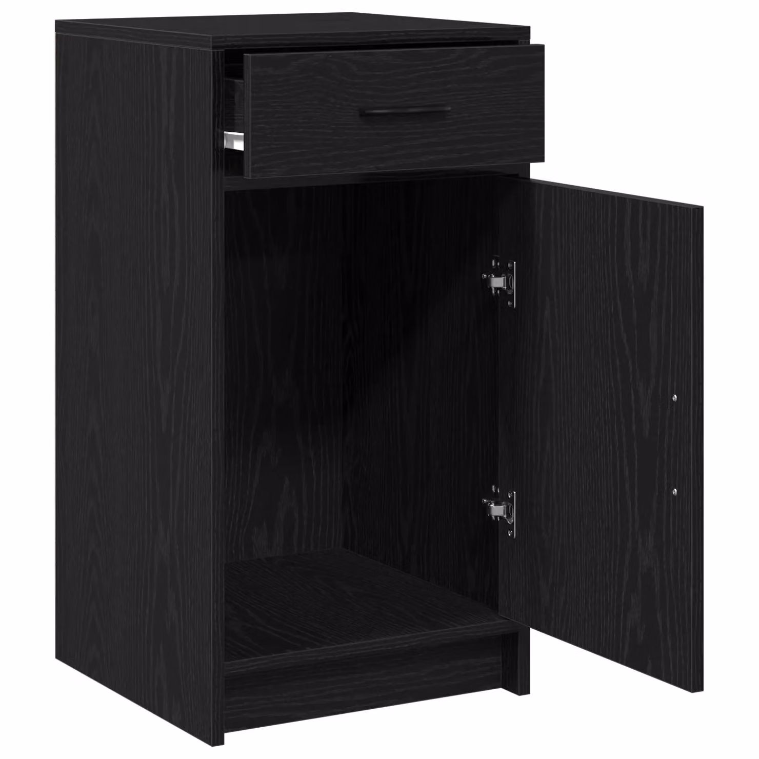Berkfield Home Black Oak Sideboard in Matt MDF, W/D/H: 40 x 41 x 75 cm – 3