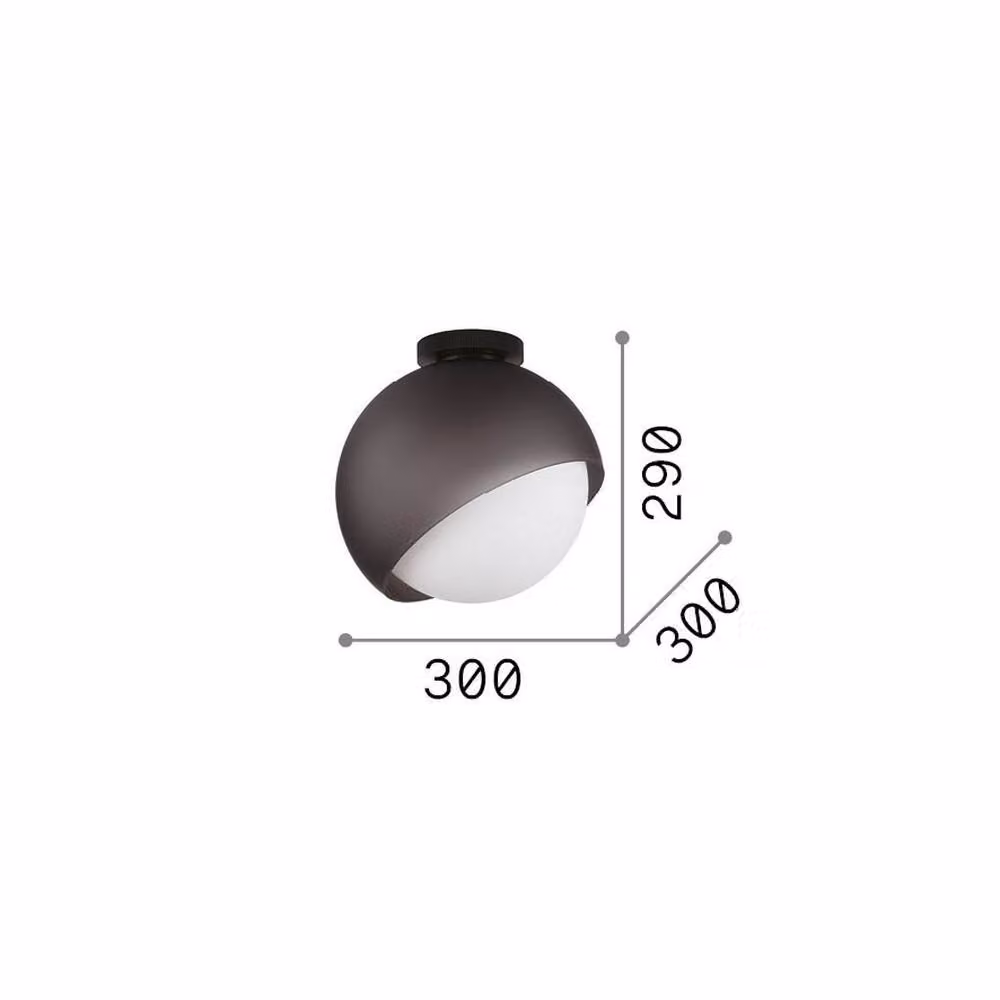 Netlighting Bloom Globe Ceiling Light Black, Diameter: 30 cm, 1x E27 – 2