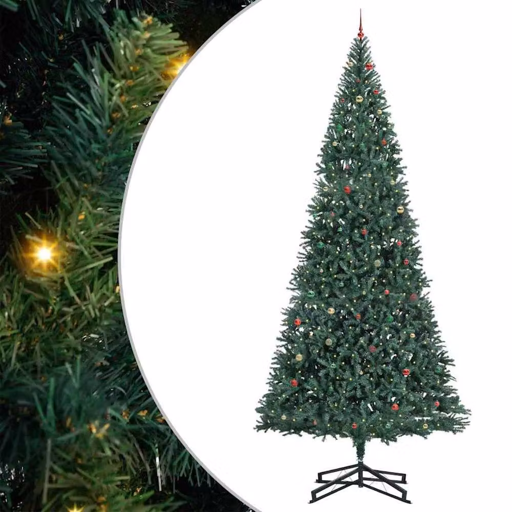 Berkfield Home Pre-lit Artificial Christmas Tree with Ball Set, Green, 500 cm – 2