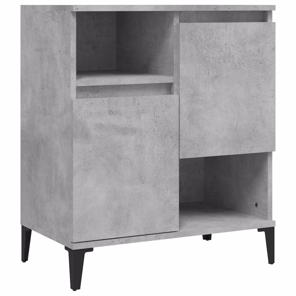 Berkfield Home Sideboard in Concrete Grey, W/D/H: 60 x 35 x 70 cm – 2