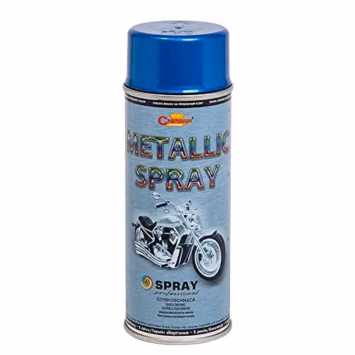 Sola Blue Metallic Acrylic Spray Paint, 2 x 400 ml, Satin Gloss Finish for Metal and Wood – 2