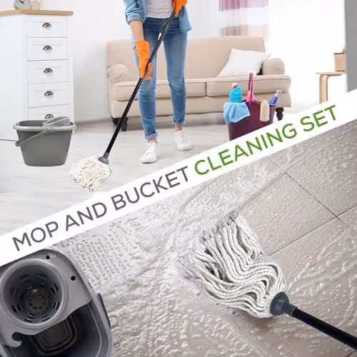 The Dustpan and Brush Store Grey Mop and Bucket Set with Wringer and 12L Capacity – 2