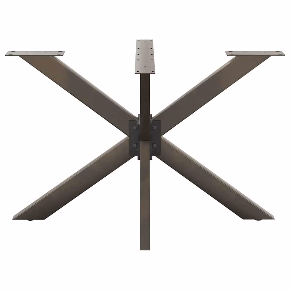Berkfield Home Spider Shape Dining Table Legs in Black Steel, W: 120 cm, D: 68 cm, H: 72-73 cm – 2