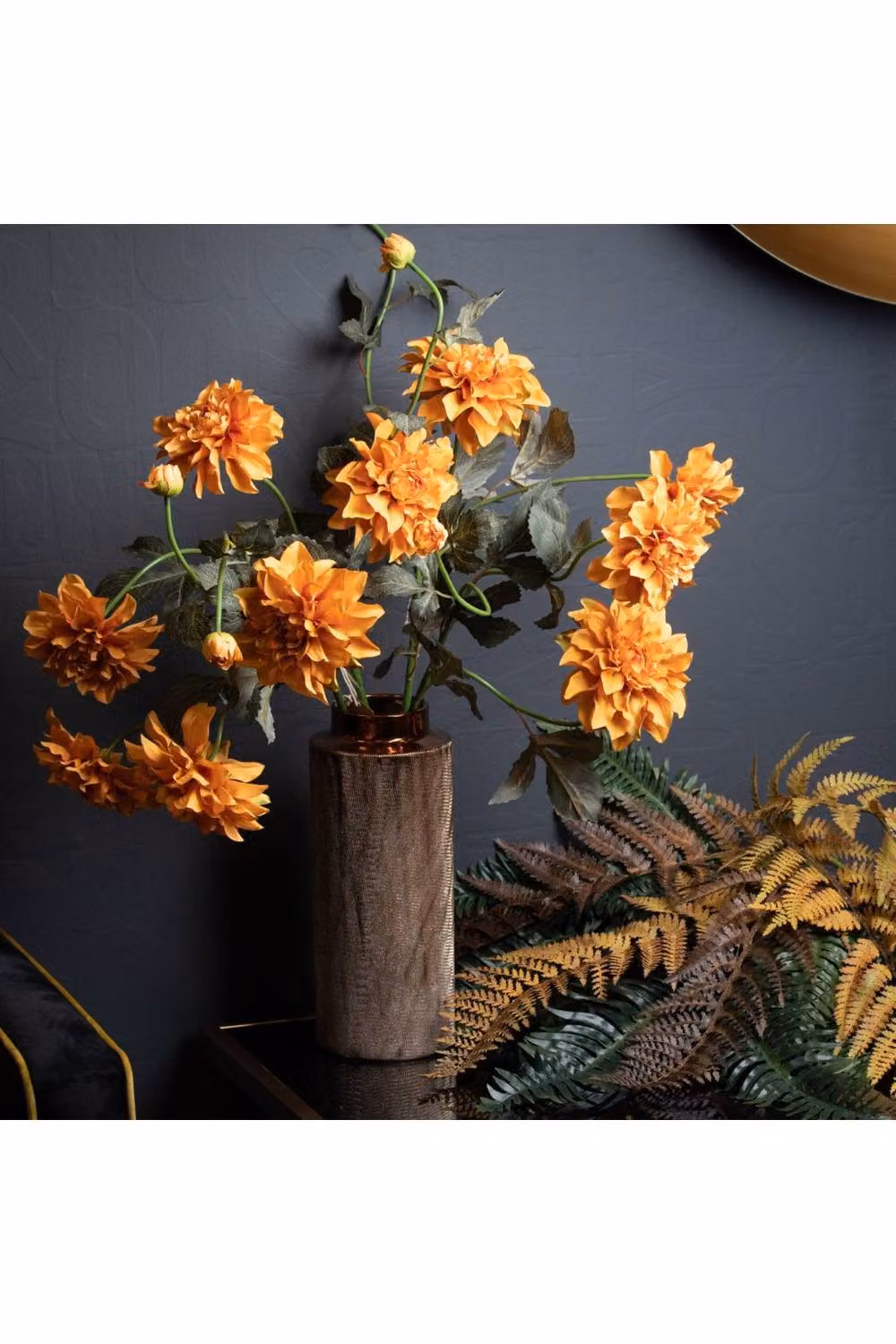 KDMD Orange Dahlia Spray for Autumn Floral Arrangements – 2