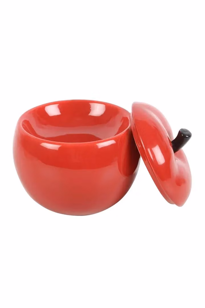 KDMD Red Apple Ceramic Tealight Oil Burner – 2