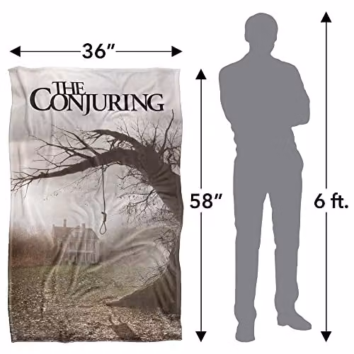 Warner Bros. The Conjuring Poster Silky Touch Super Soft Fleece Throw Blanket, Multicolour, W: 91 cm, D: 147 cm – 4