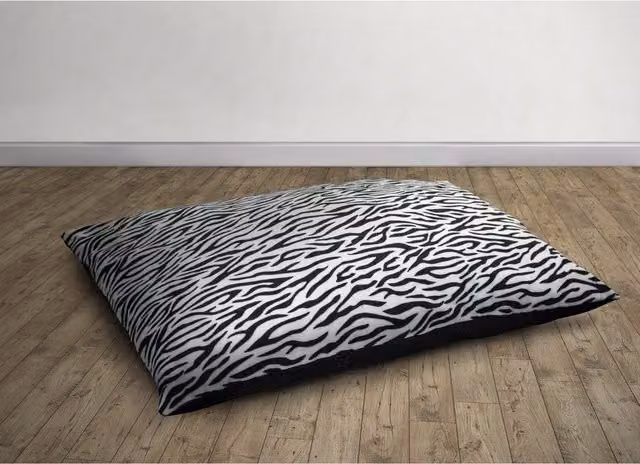 Velosso Multicolour Fleece Lounging Cushion with Non-Slip Base, Diameter: 60 cm