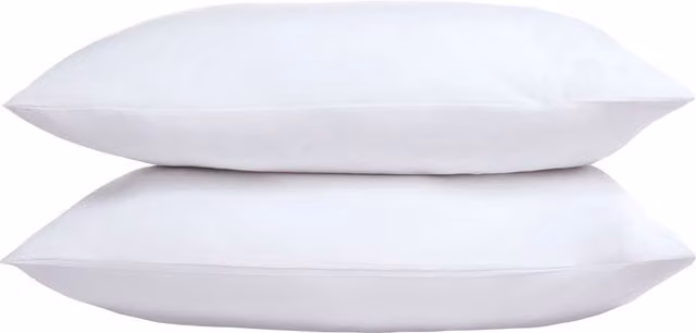 The Linen Consultancy TLC 5 Star Hotel Concept 250TC White Cotton Percale Standard Pillowcase, 4 Pack