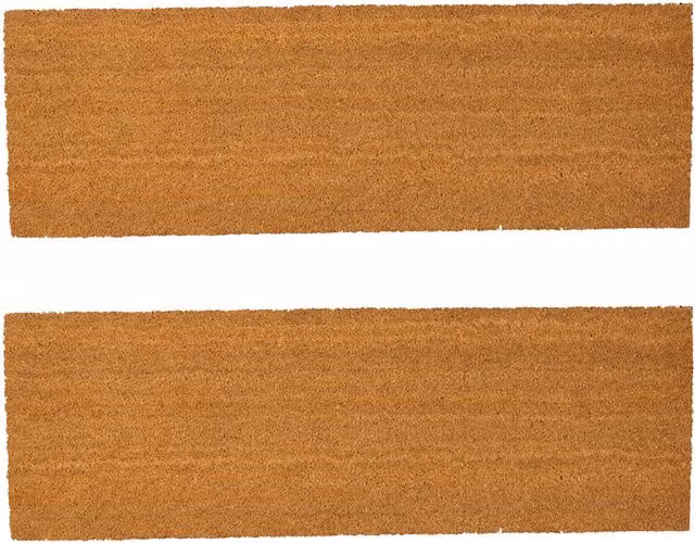 Nicola Spring Coir Double Door Mats, Pack of 2, Brown, W/D: 120 x 40 cm – 6