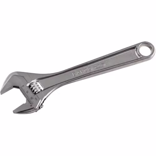 Bahco 8072C Chrome Adjustable Wrench in Silver, 250mm with 30mm Capacity