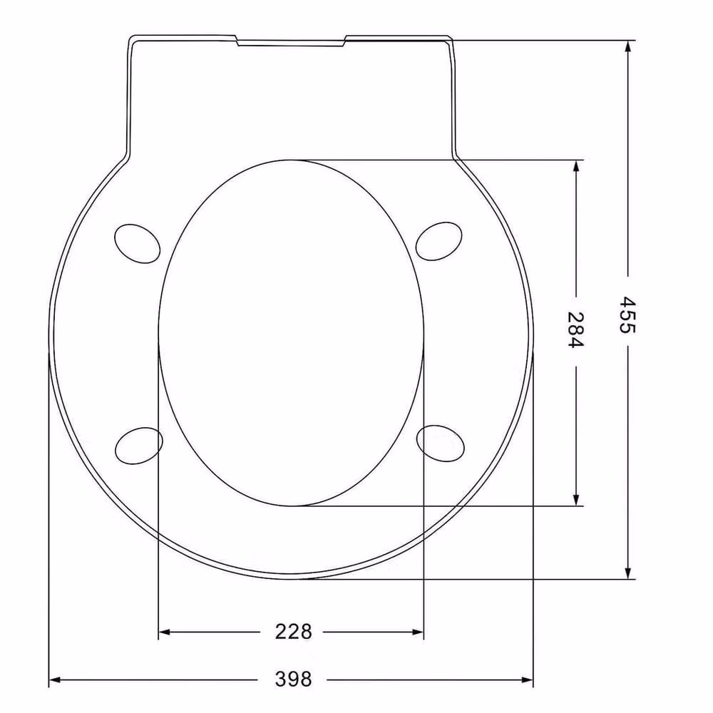 PAWNORA Round Soft Closing Toilet Seat with Quick Release in White