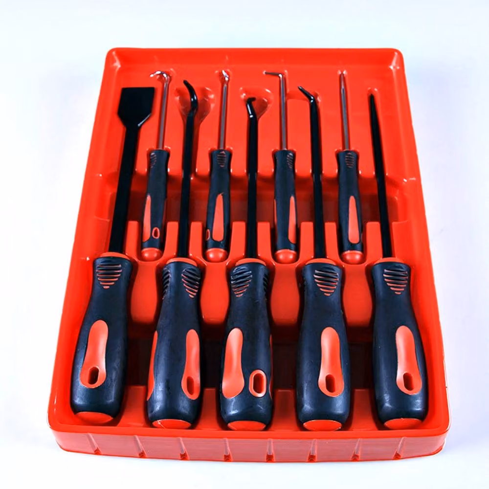 VOGREX 9-Piece Scraper, Pick and Hook Set for O-Ring Gaskets and Seals Remover in Multicolour – 3