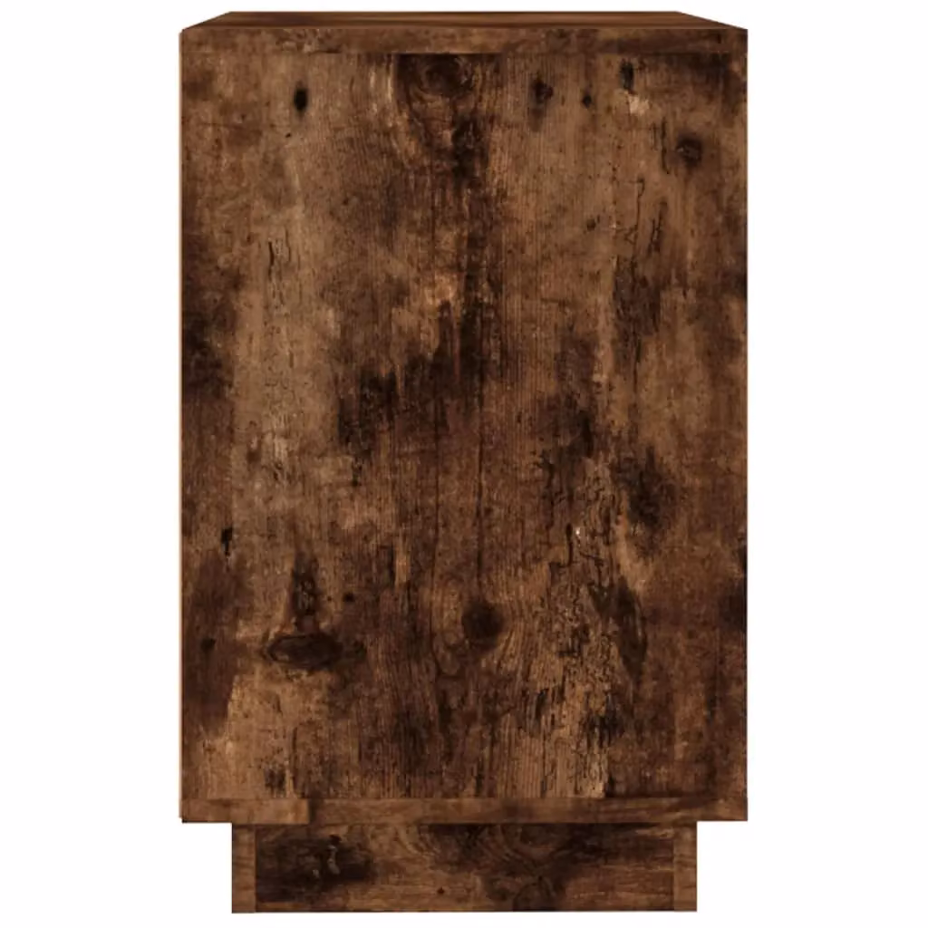 Berkfield Home Smoked Oak Sideboard in Brown, W/D/H: 102 x 35 x 60 cm – 4