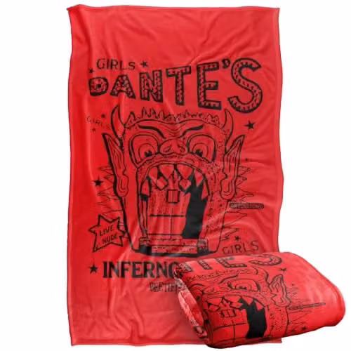 Beetlejuice Dantes Inferno Room Silky Touch Super Soft Fleece Throw Blanket, Multicolour, W: 91 cm, D: 147 cm – 1