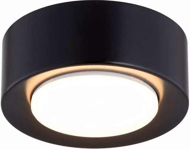 Netlighting Elora Surface Mounted LED Downlight in Black with GX53 Bulb