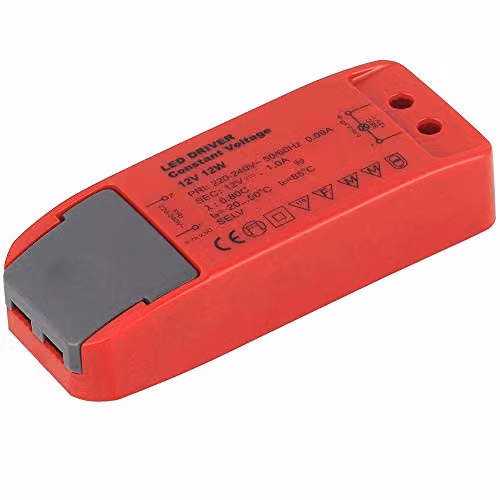 Loops Red 12V DC 12W Constant Voltage LED Driver Transformer