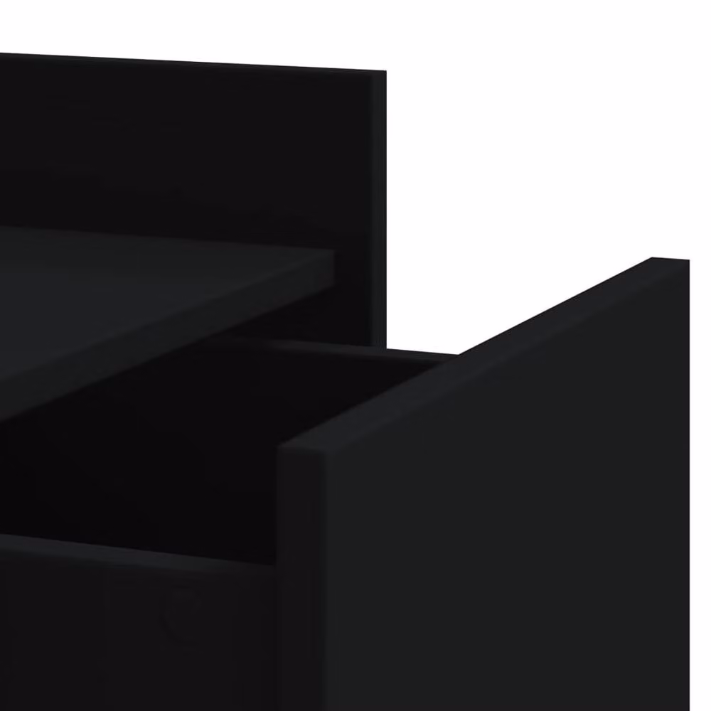 Berkfield Home Decorative Black Bedside Cabinet, W/D/H: 45 x 50 x 65 cm – 5