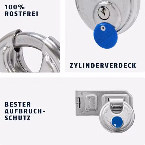 ABUS Diskus Padlock 24IB/60 in Stainless Steel, 60 mm – 2