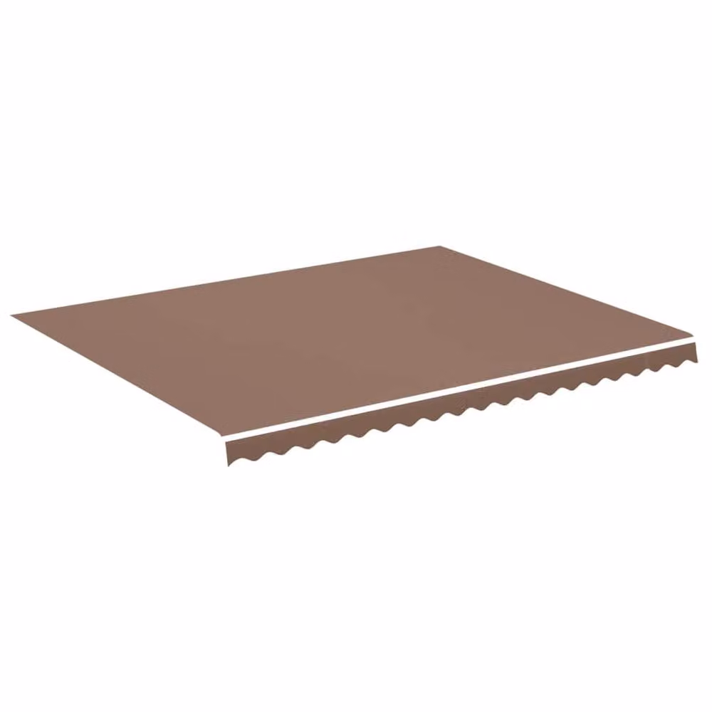 Berkfield Home Replacement Awning Fabric in Brown, Polyester, W/D/H: 4.5 x 3.5 m – 2