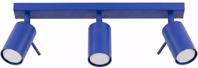 Sollux Lighting Modern Cobalt Blue Ring Ceiling Lamp with 3 Lights, W/D/H: 45 x 16 x 6 cm – 1