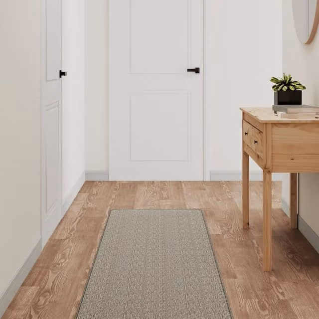 Berkfield Home Sisal Look Carpet Runner in Beige, W/D: 50 x 200 cm