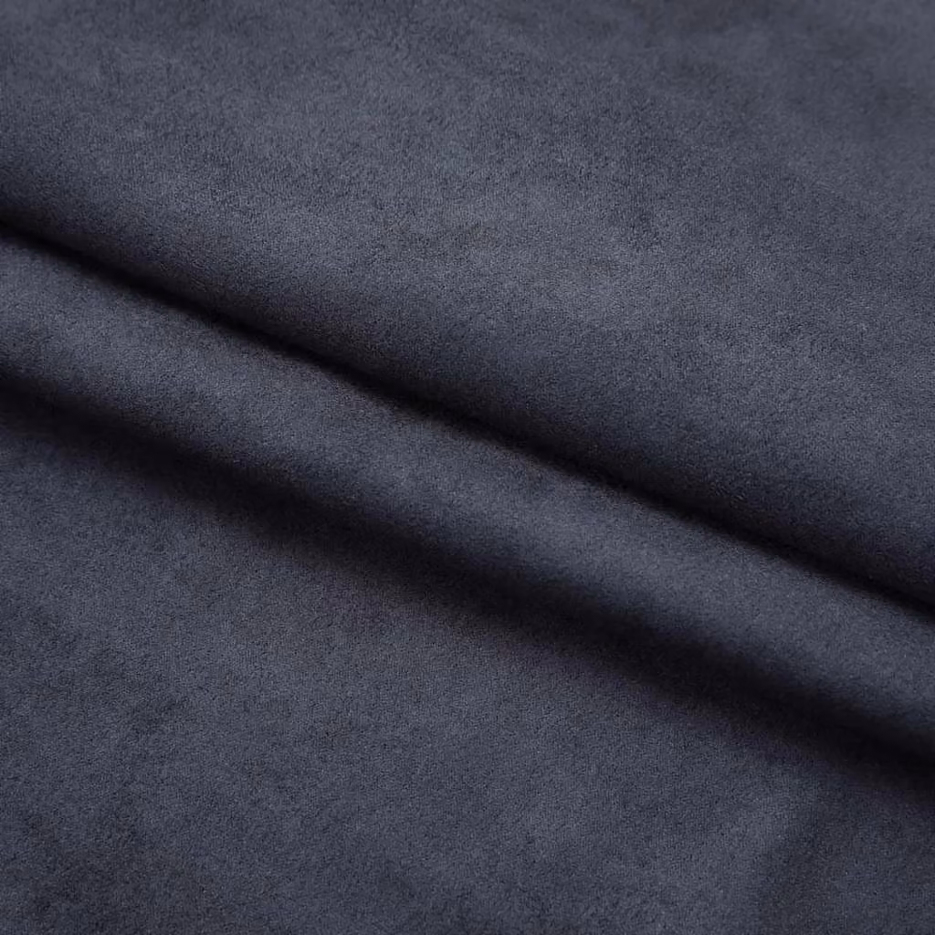Berkfield Home Anthracite Blackout Curtains with Hooks, 2 Pack, W: 140 cm, H: 175 cm – 3