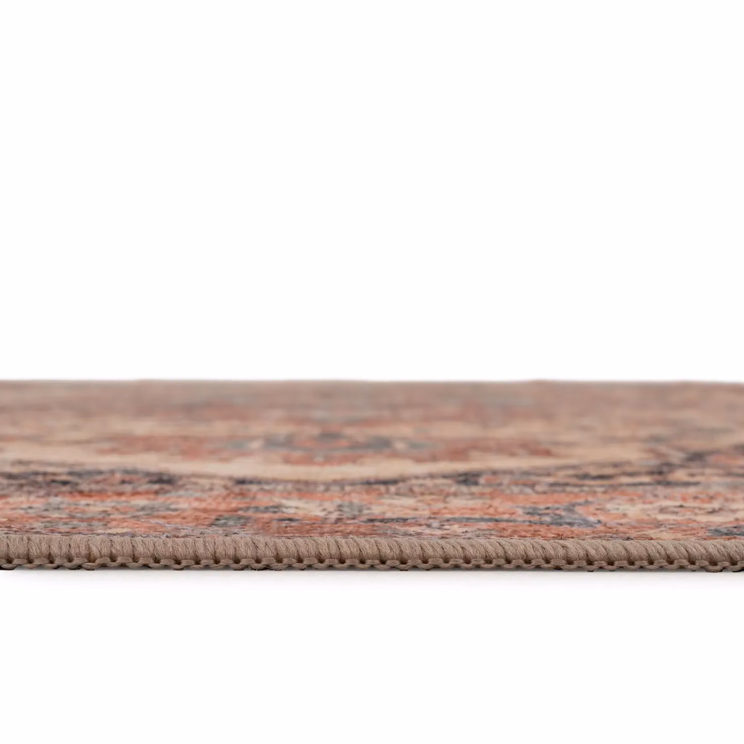 Kukoon Terracotta Distressed Vintage Living Room Area Rug, Machine Woven, W/D/H: 160 x 230 cm – 3