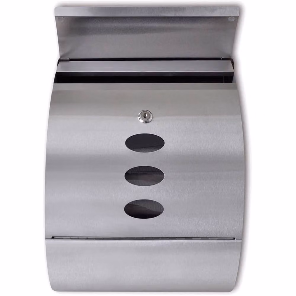 Berkfield Home Stainless Steel Mailbox in Silver – 2