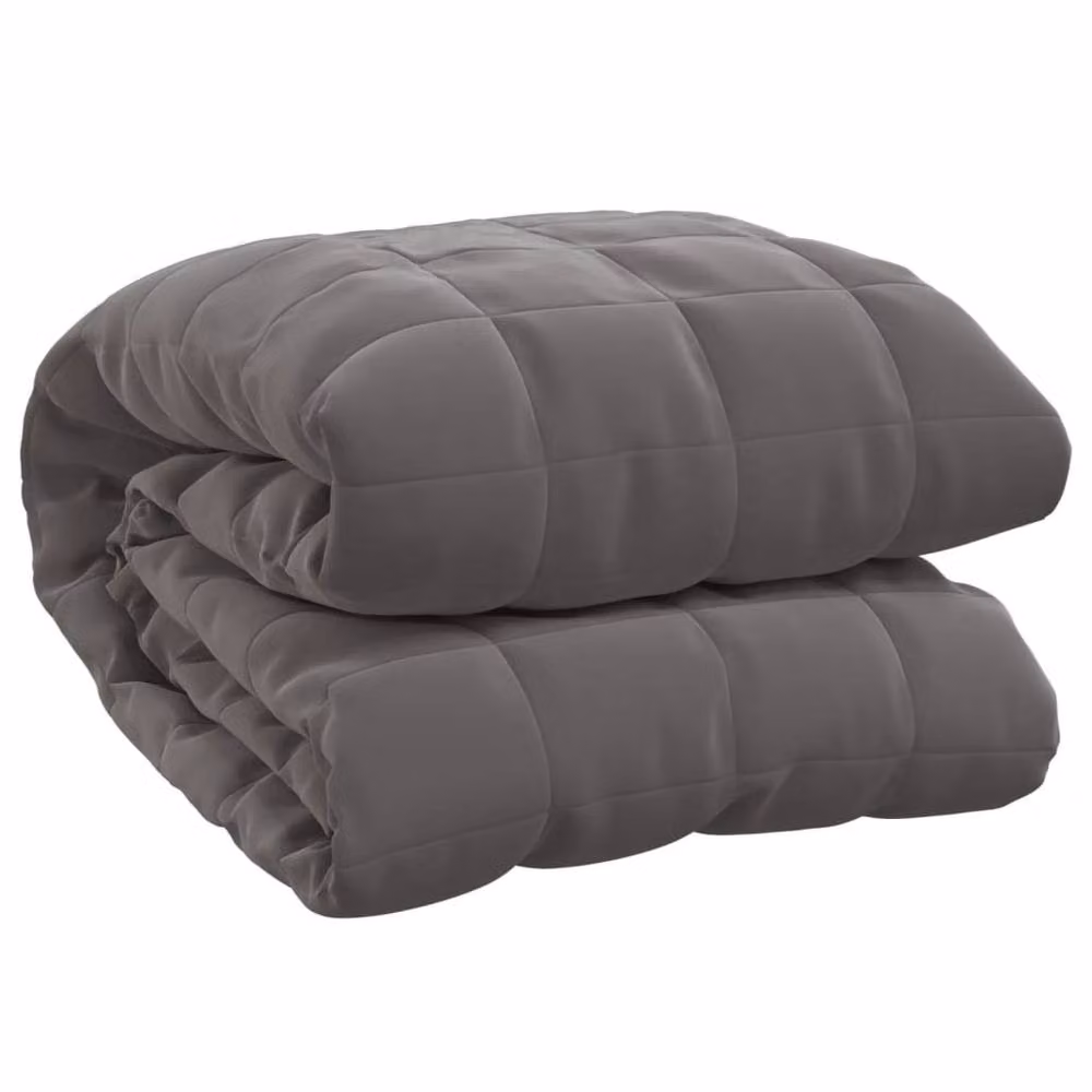 Berkfield Home Soft Weighted Blanket in Grey, 13 kg, W/D: 220 x 240 cm – 3