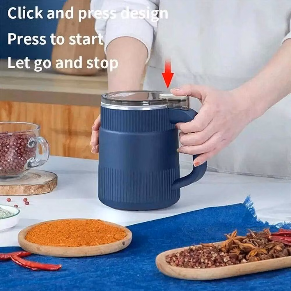 FLAVORA Electric Coffee Grinder in Blue, 500ml – 3