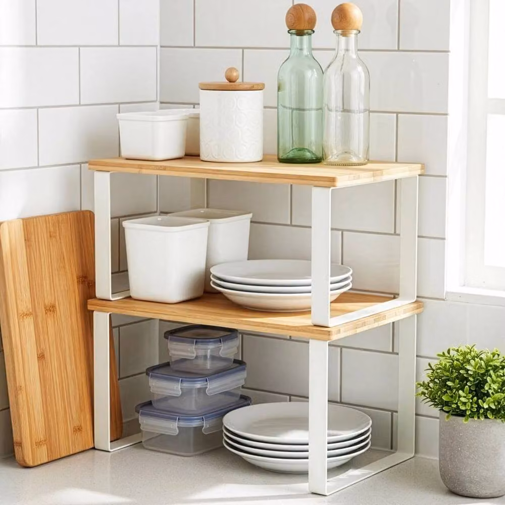 Kelvenix White Spice Rack Set of 2 – 2