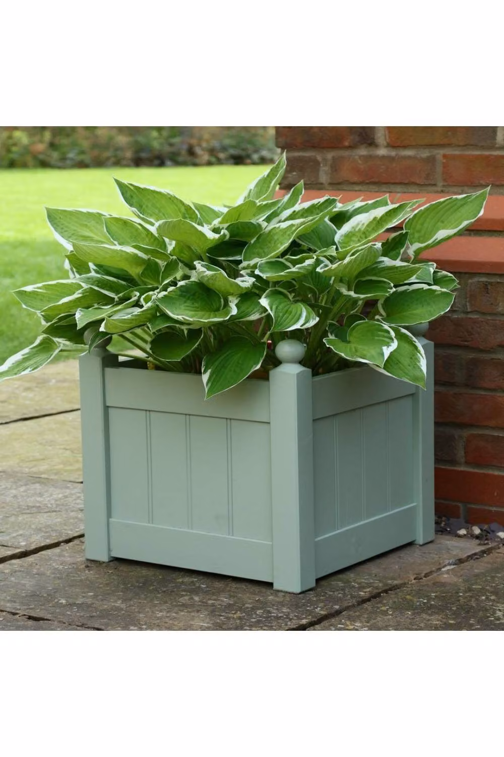 AFK Large Classic Painted Wooden Planter Tub in Heritage Sage Green – 2