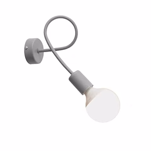 Netlighting Oxford Modern Metal Wall Lamp, Grey, Diameter: 25 cm