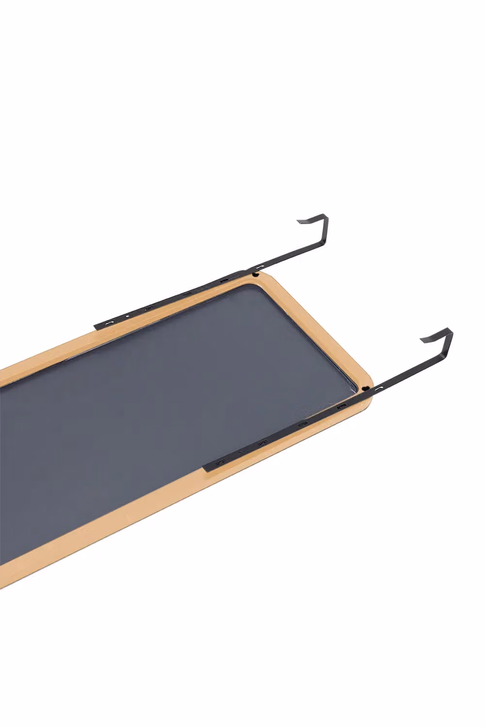 Living and Home Gold Rounded Rectangular Metal Frame Wall Mount Mirror, W: 28 cm, H: 118 cm – 4