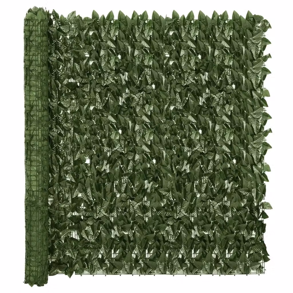 Berkfield Home Semi-Transparent Artificial Hedge Balcony Screen with Green Leaves, W: 200 cm, H: 150 cm – 2
