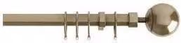 New Edge Blinds Finesse Extendable Curtain Pole in Gold, 170 cm
