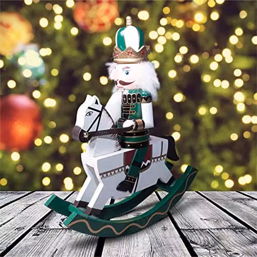 St Helens Home & Garden Nutcracker Horseman Christmas Decoration, Multicolour, Height: 30 cm – 1