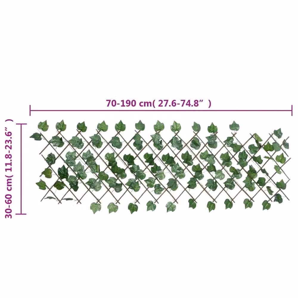 Berkfield Home Realistic Artificial Grape Leaf Trellis, Green, H 190 cm x W 60 cm x D 60 cm – 5