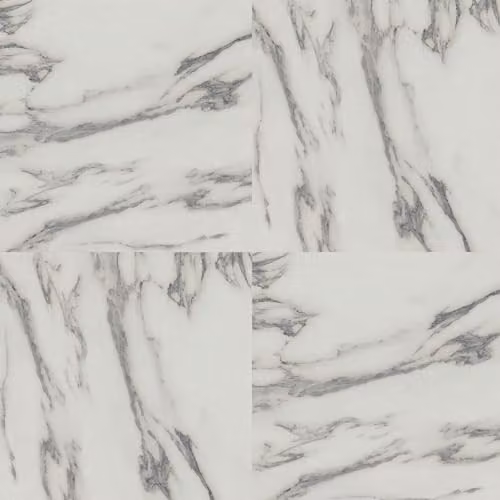 Arthouse Carrara Marble Artifix Peel and Stick Vinyl Floor Tiles, White and Grey Marble Effect, W/D/H: 30 x 30 x 0.9 cm, Pack of 10 – 1